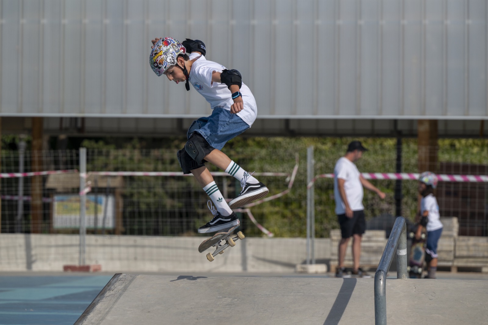 Ollie sobre la rampa